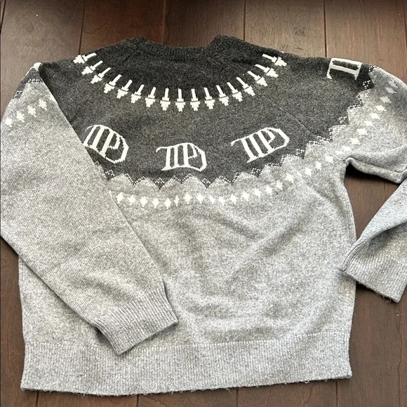 Taylor Swift Gray Two-Tone TTPD Knit Sweater - Picture 3 of 3